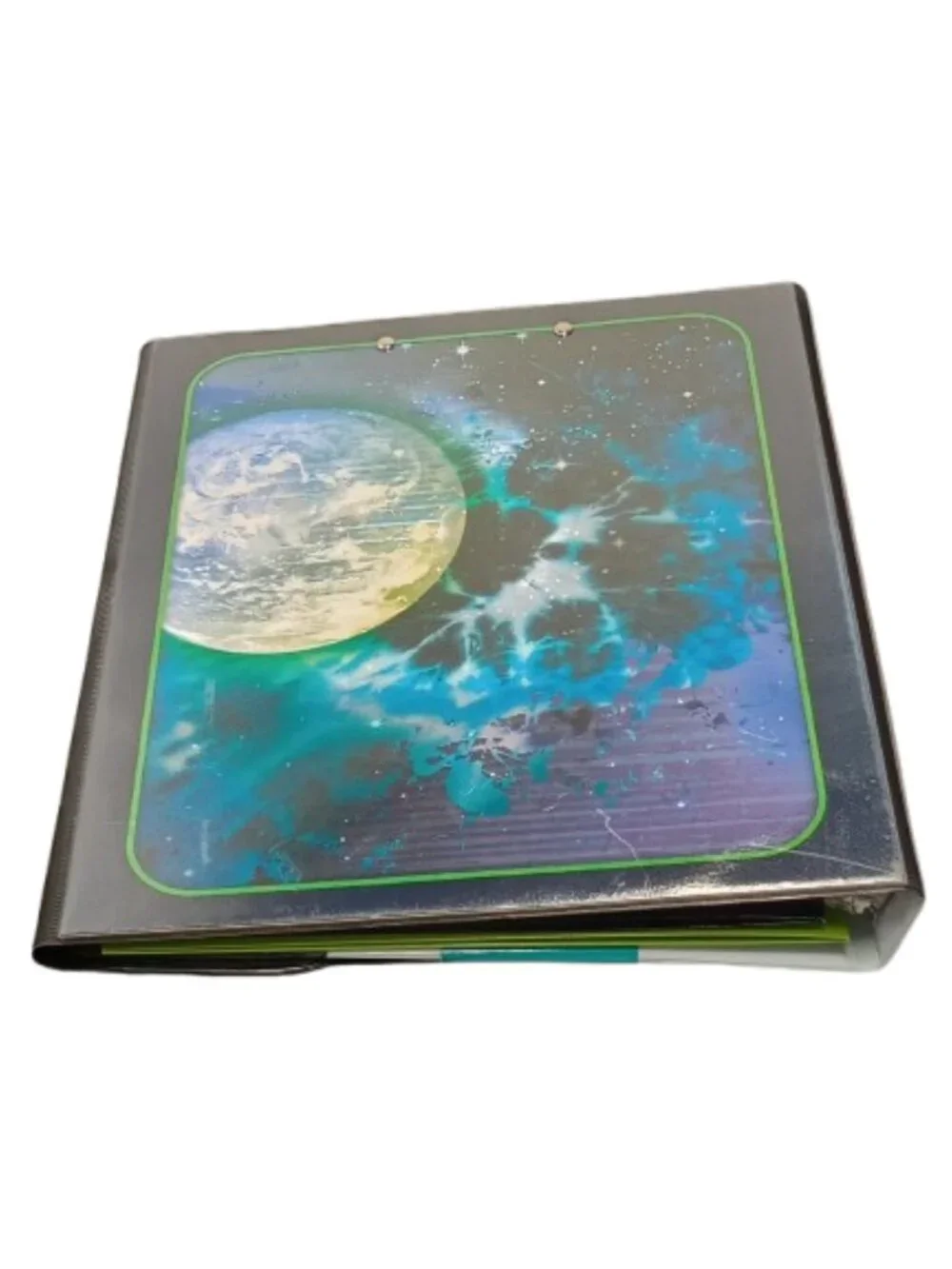 Mead Trapper Keeper Space Planet Galaxy Moon 3 Ring Binder © 2023 12⅜